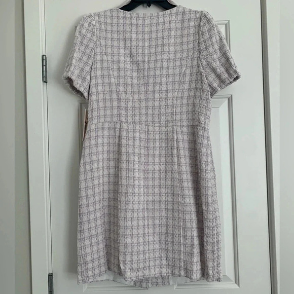 Nanette By Nanette Lepore Naya Plaid Sheath Dress -‎ Size 12 - Purple - NWT - Picture 4 of 10